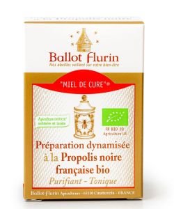 Miel de cure - Préparation dynamisée à la Propolis noire française BIO, 125 g